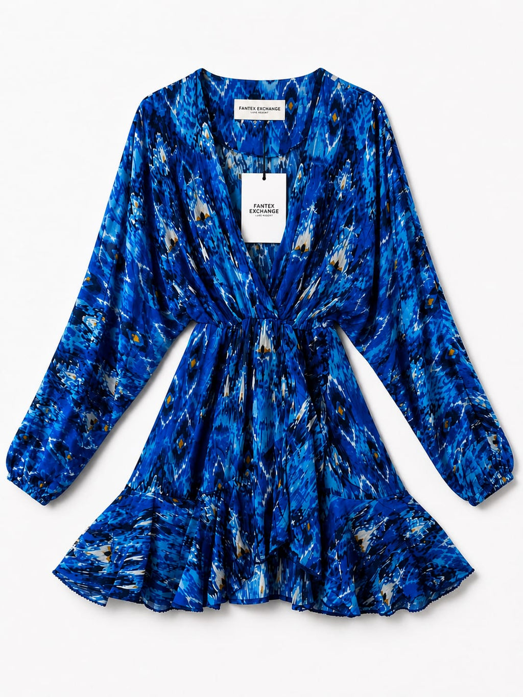 Midnight Azure Luxe Mini Dress