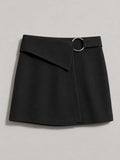Obsidian Wrap Mini Skirt