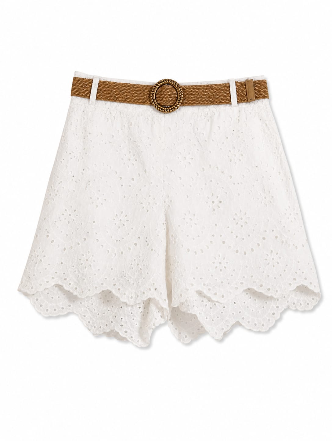 Ivory Soleil Broderie Luxe Shorts