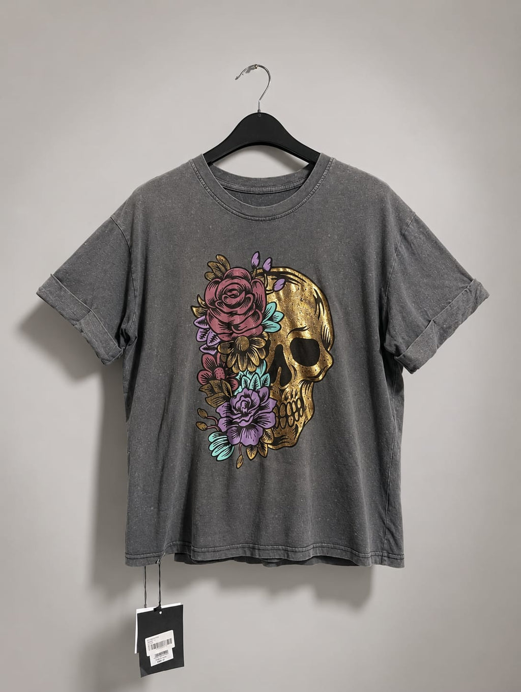 MIDNIGHT BLOOM SKULL TEE