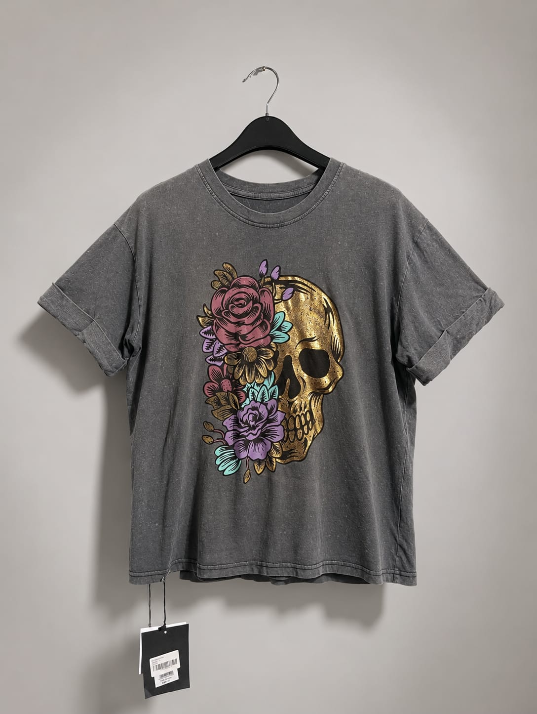 MIDNIGHT BLOOM SKULL TEE