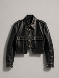 Noir Icon Crop Jacket