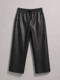 Noir Flow Leather Pants