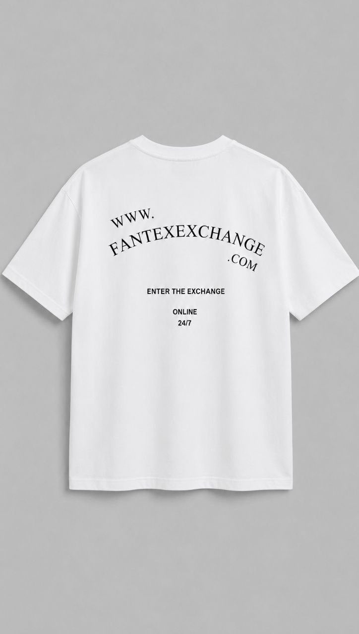 FANTEX EXCHANGE Essential Oversized T-Shirt – White