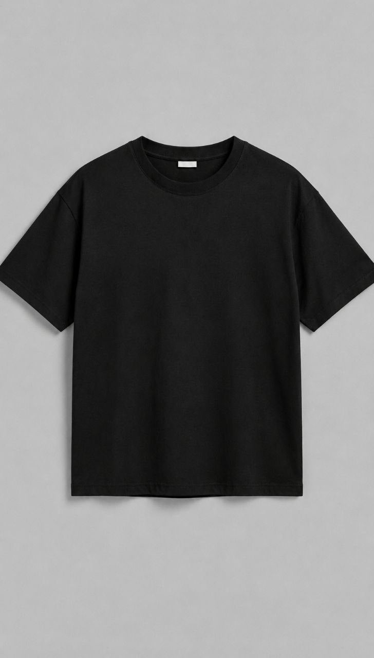 FANTEX EXCHANGE Essential Oversized T-Shirt – Black