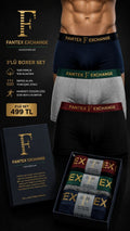 FANTEX Exchange Premium 3-Pack Boxer Set