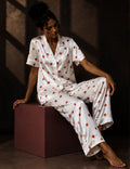 Heartline Satin Pajama Set