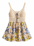 Ivory Bloom Knit Luxe Mini Dress