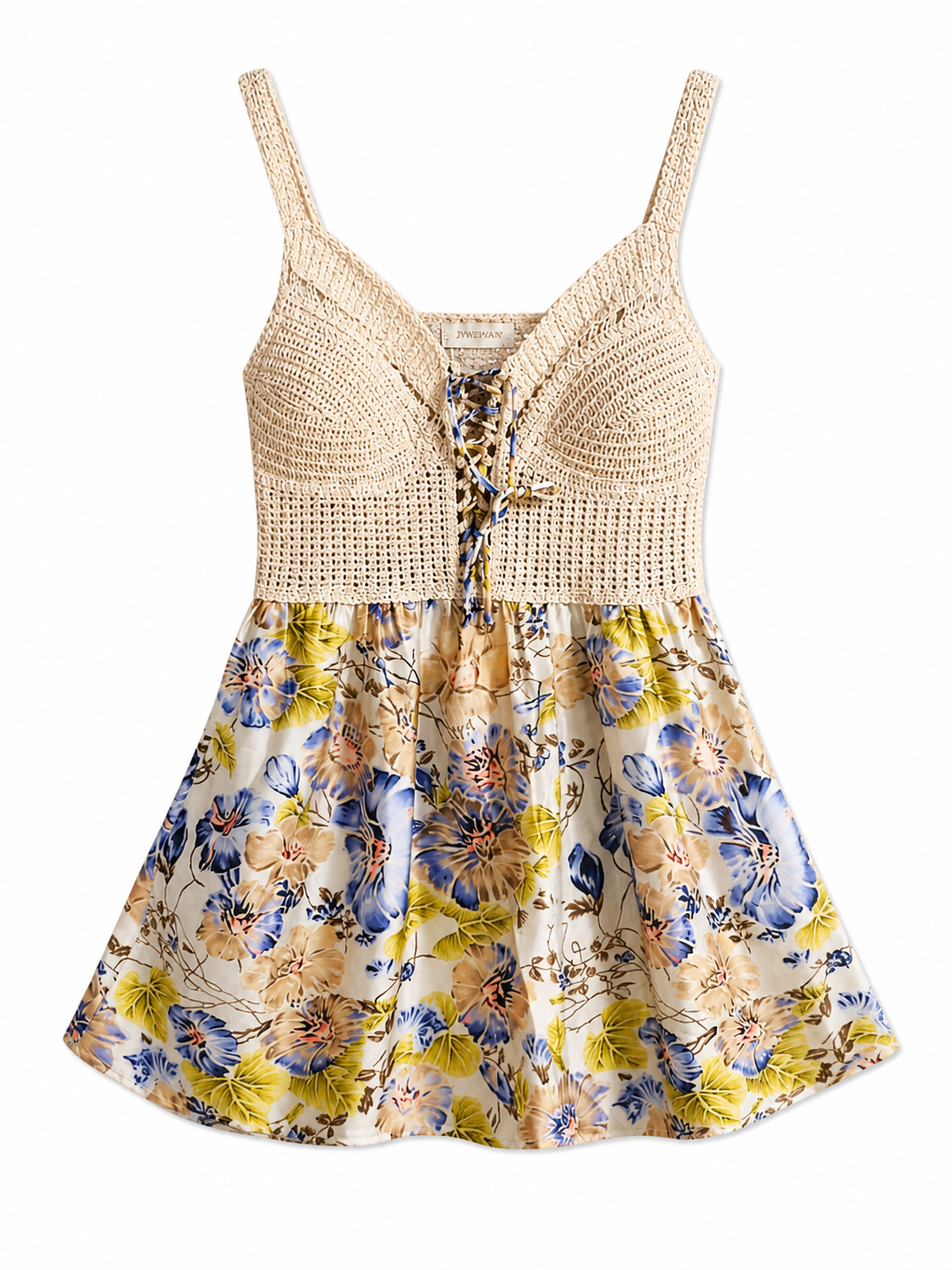 Ivory Bloom Knit Luxe Mini Dress