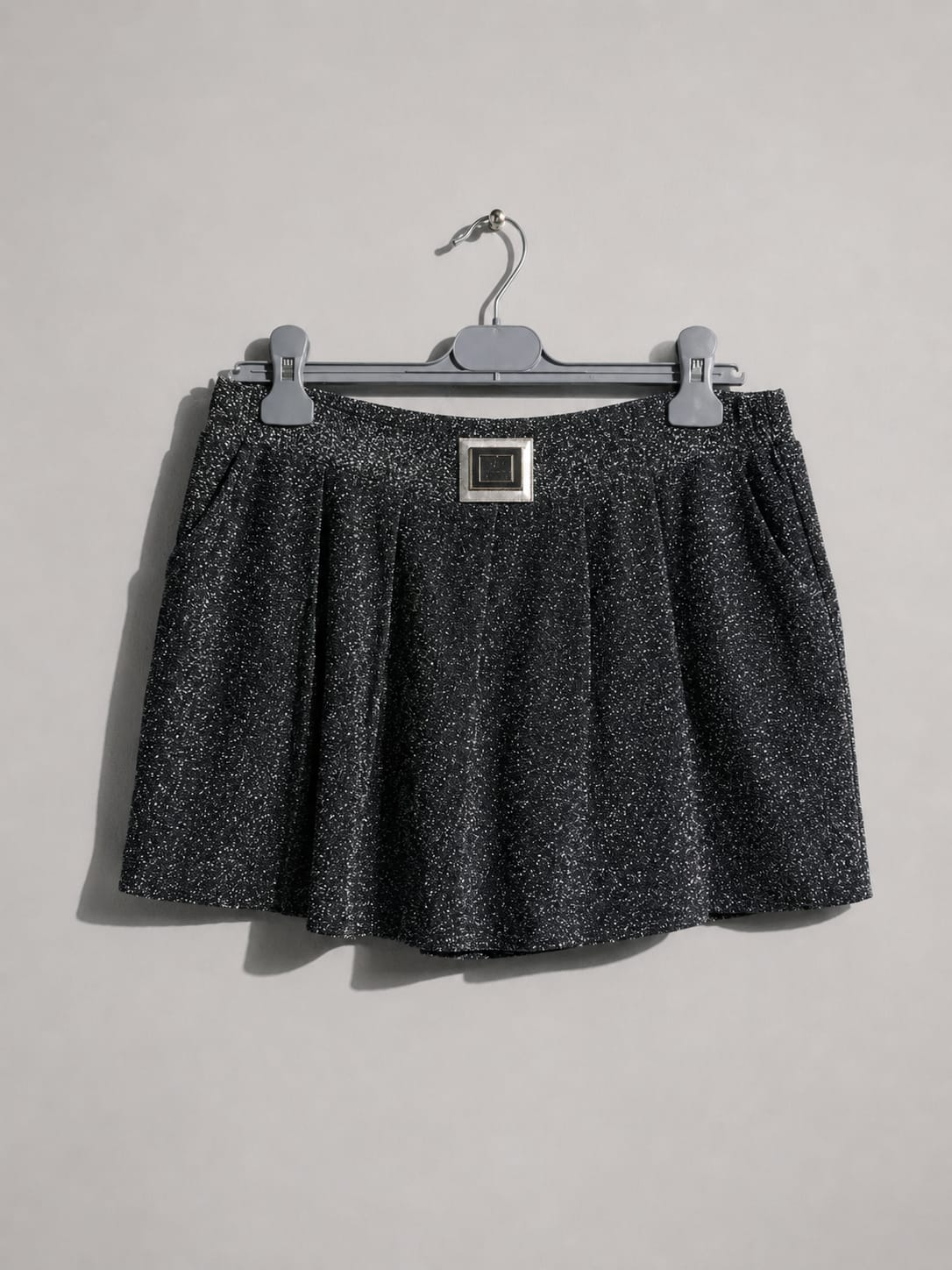 MIDNIGHT STATIC MINI SKIRT