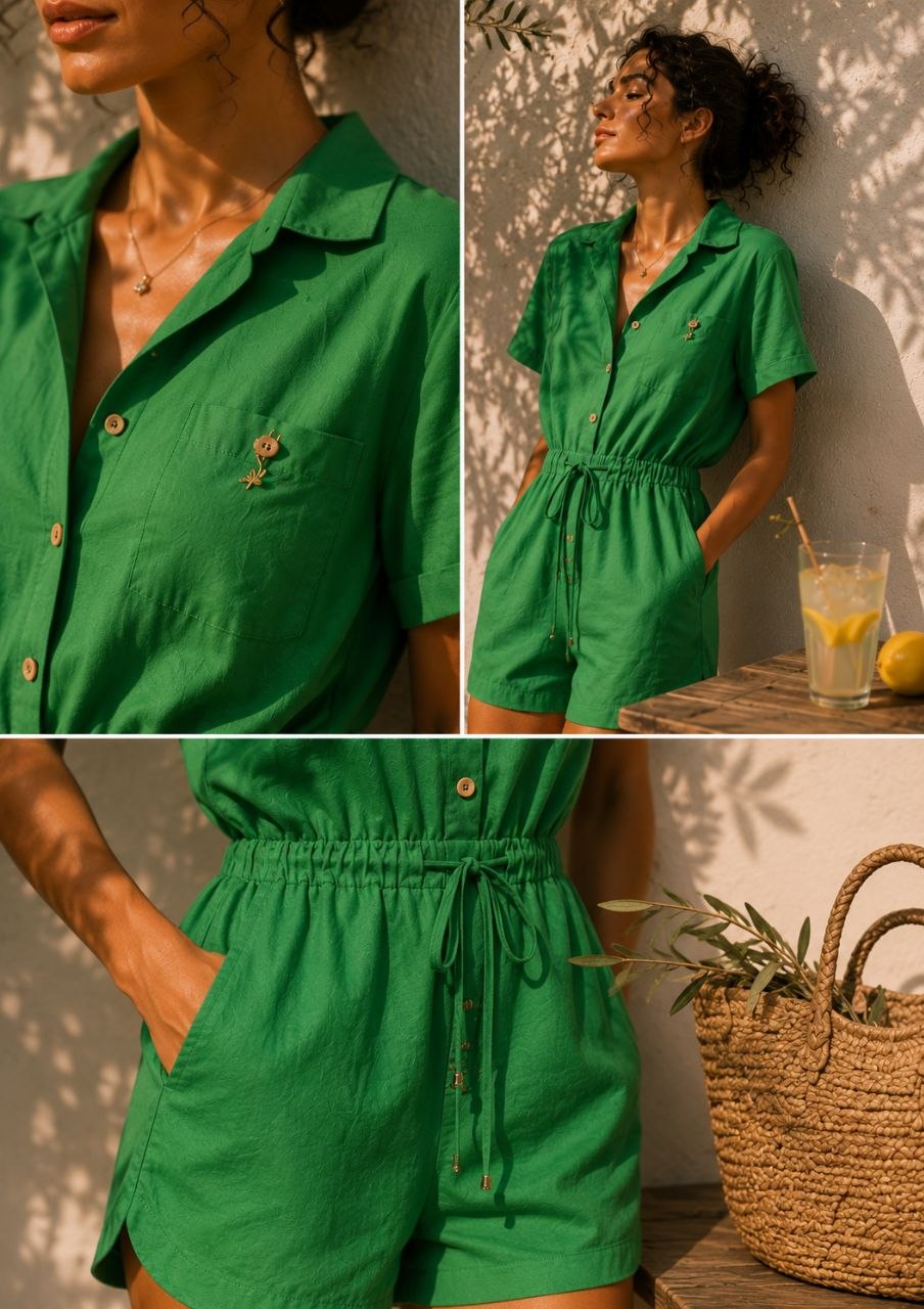 EMERALD ESCAPE PLAYSUIT