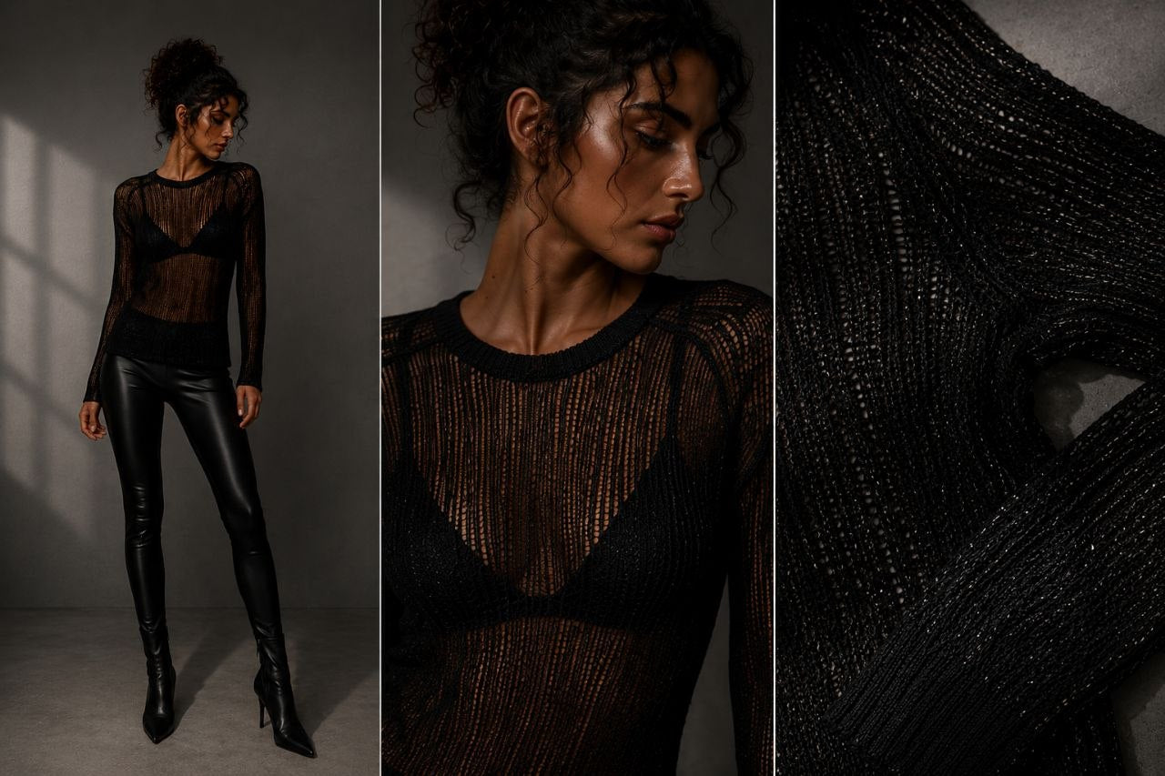 Midnight Shimmer Knit