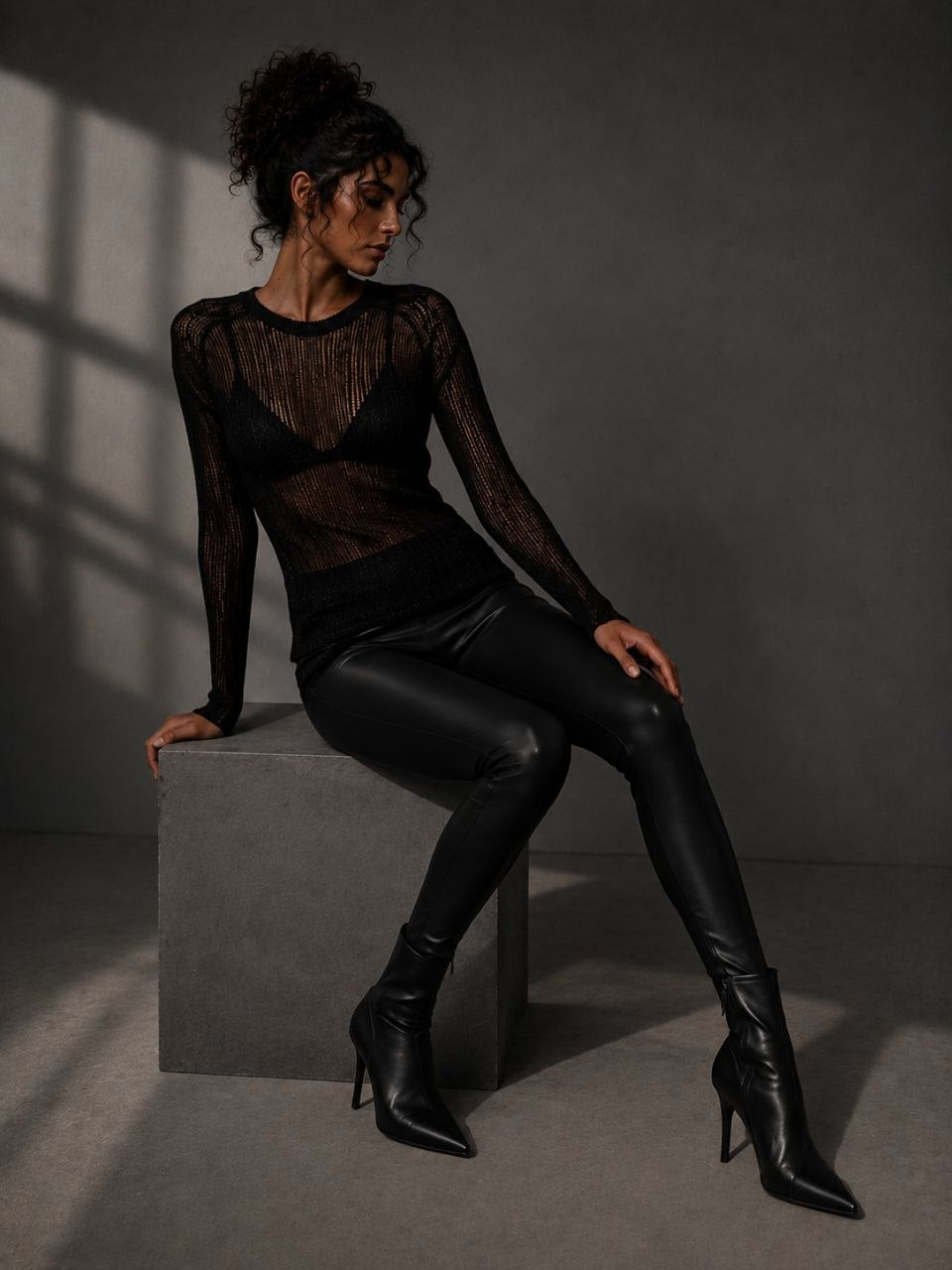 Midnight Shimmer Knit
