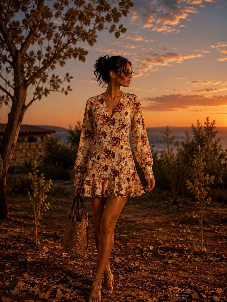 Blush Garden Luxe Mini Dress