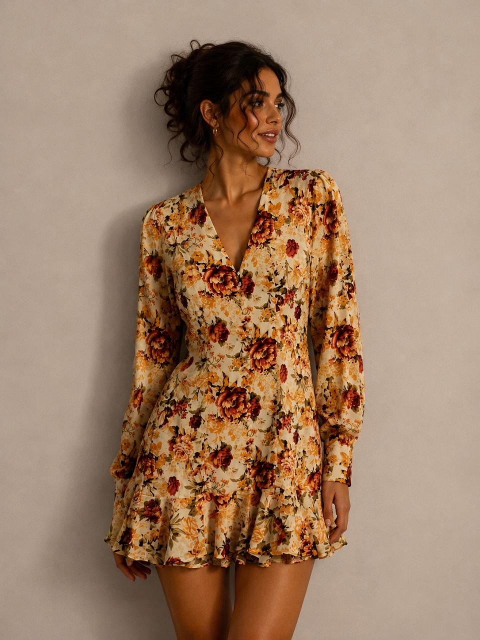 Blush Garden Luxe Mini Dress