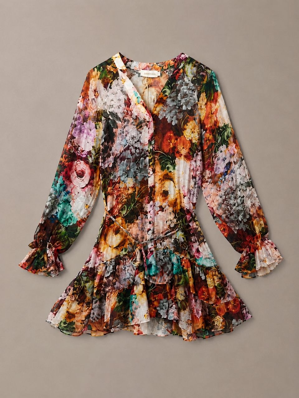 Autumn Garden Luxe Mini Dress