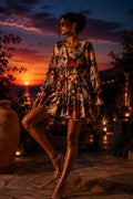 Autumn Garden Luxe Mini Dress