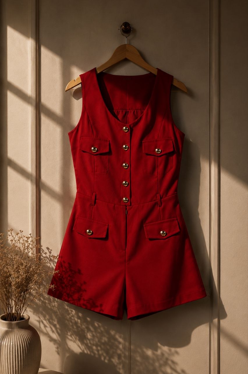 Rouge Riviera Luxe Tailored Playsuit