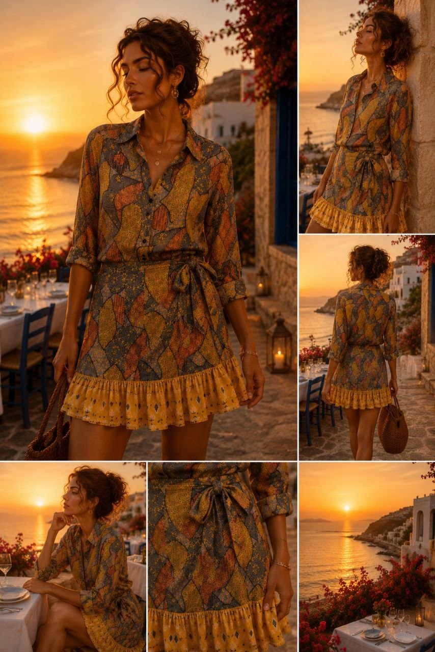 Golden Mosaic Wrap Set