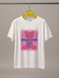 FANTEX Exchange Only You Crystal Tee – White