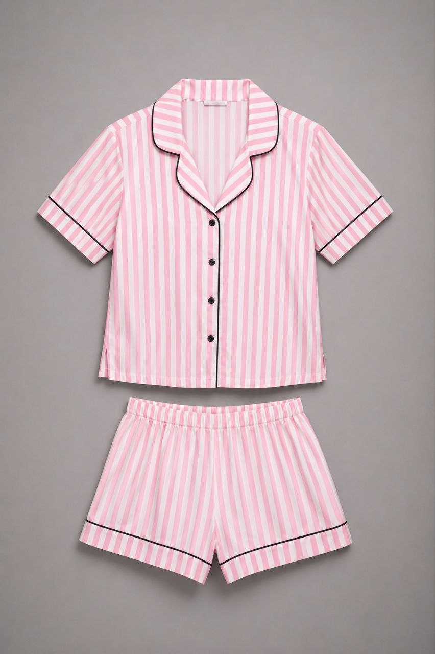 Blush Stripe Pajama Set
