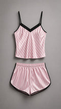Wild Satin Stripe Lounge Set