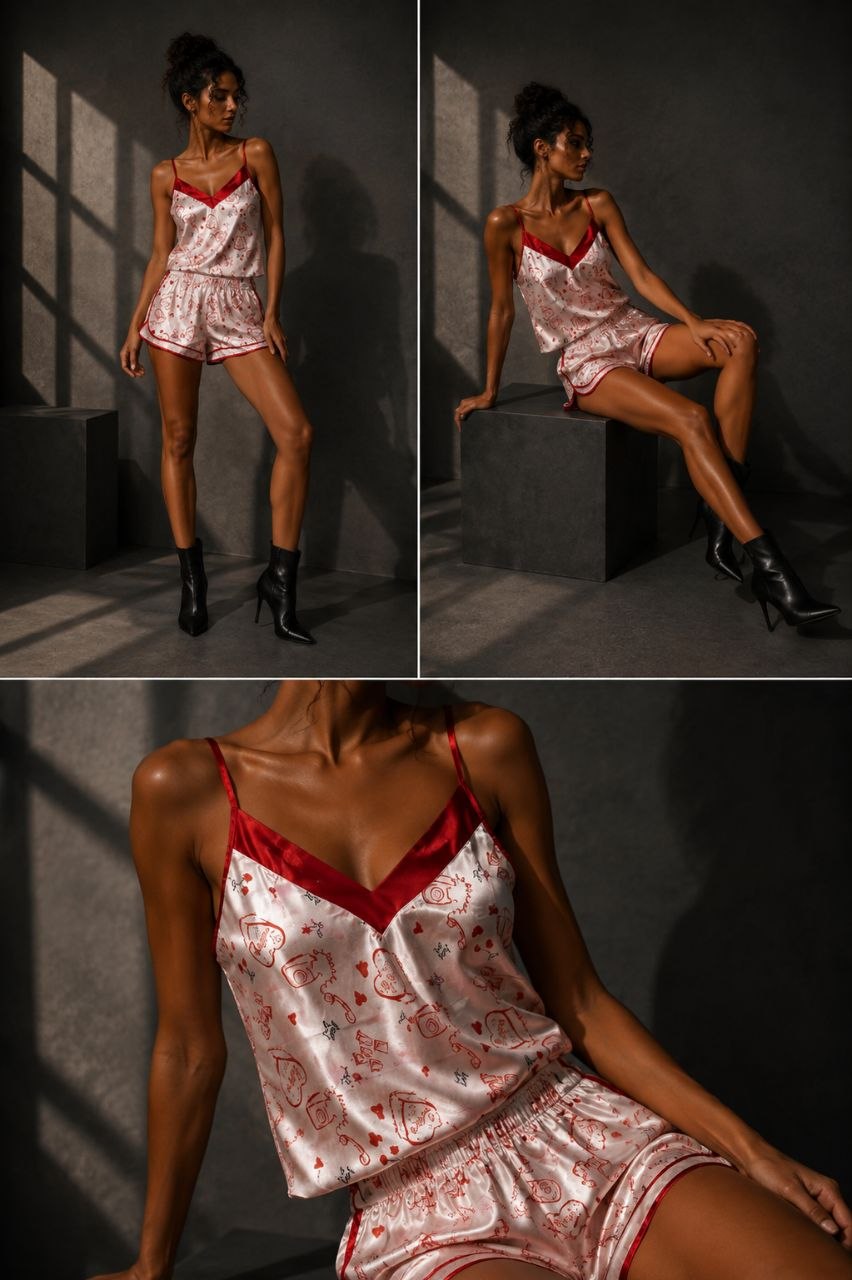 Cherry Crush Sateen Sleep Set