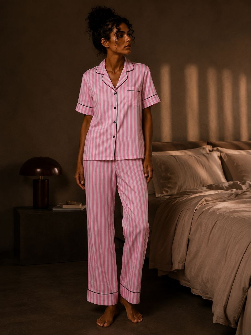Pink Reverie Cotton Pajama Set
