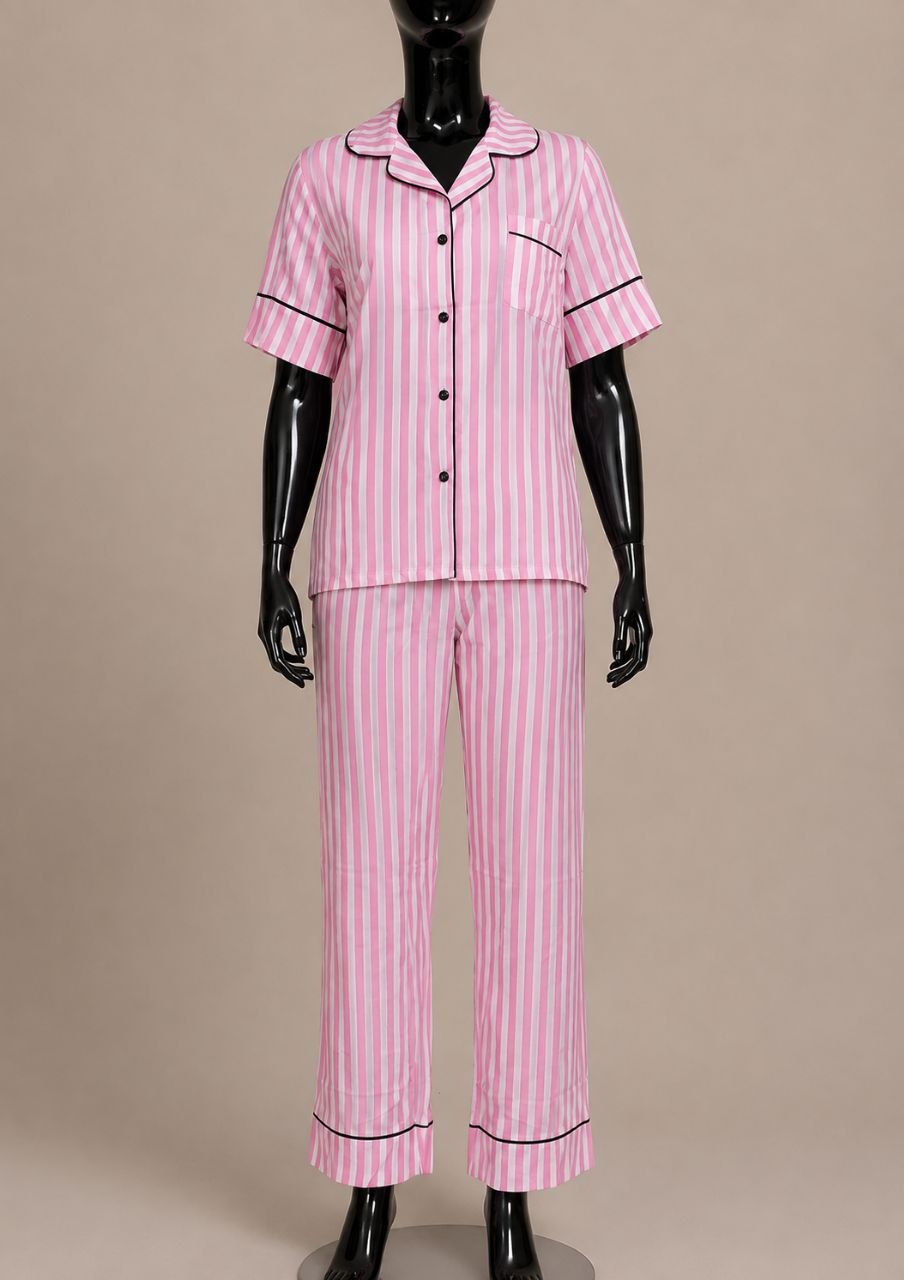 Pink Reverie Cotton Pajama Set