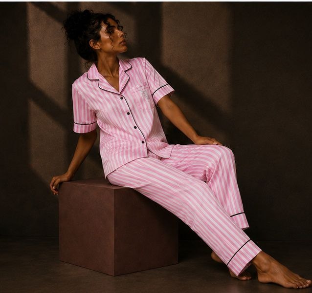Pink Reverie Cotton Pajama Set