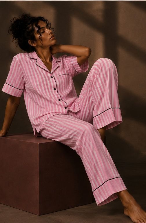 Pink Reverie Cotton Pajama Set