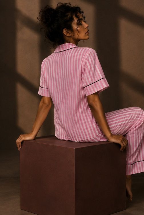 Pink Reverie Cotton Pajama Set
