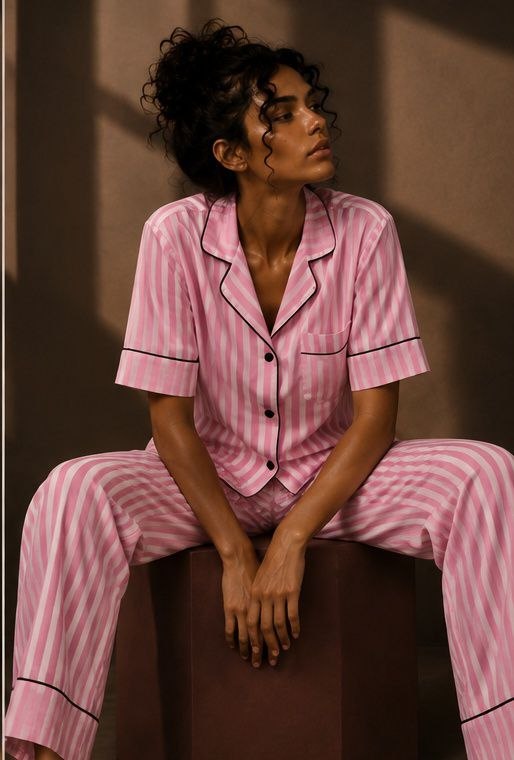 Pink Reverie Cotton Pajama Set