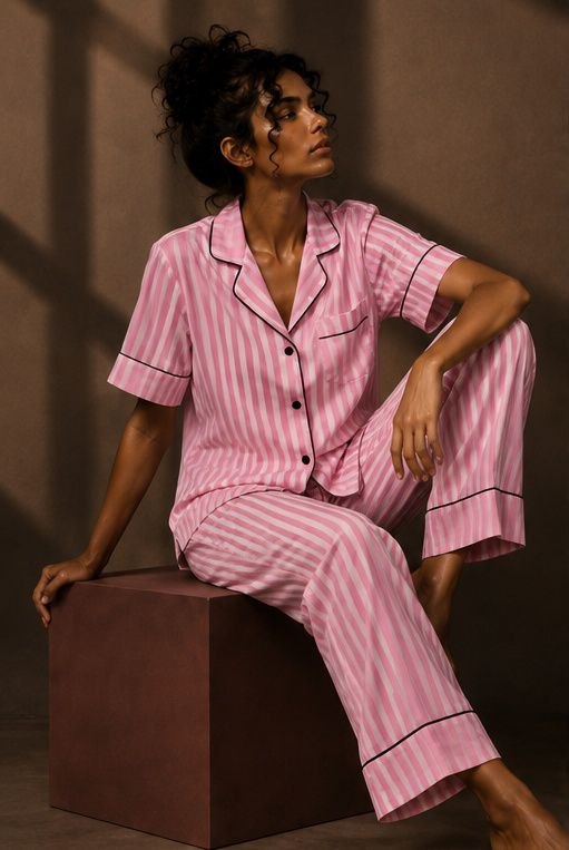 Pink Reverie Cotton Pajama Set